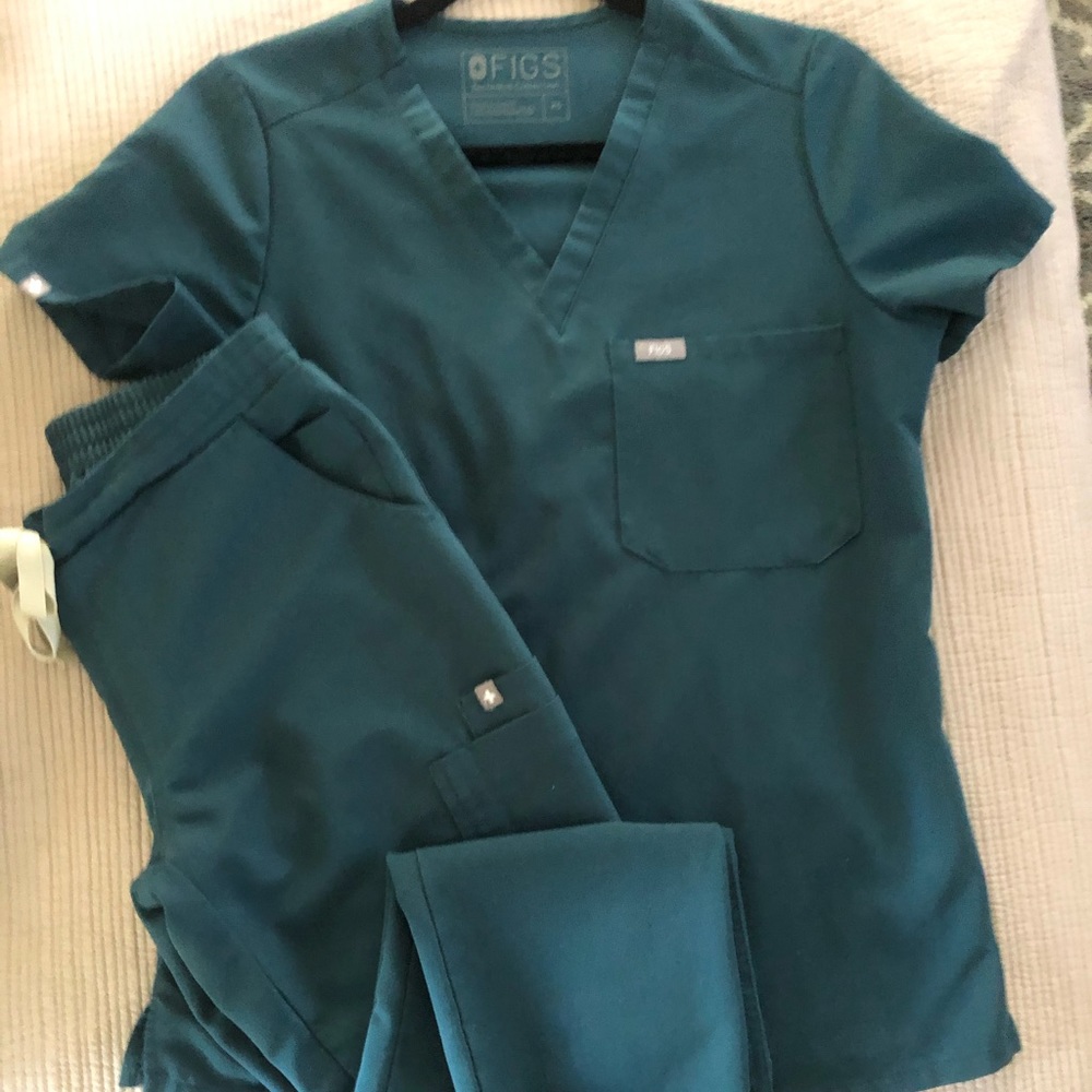 Figs XS pettie Carribean blue Catarina & Yola set